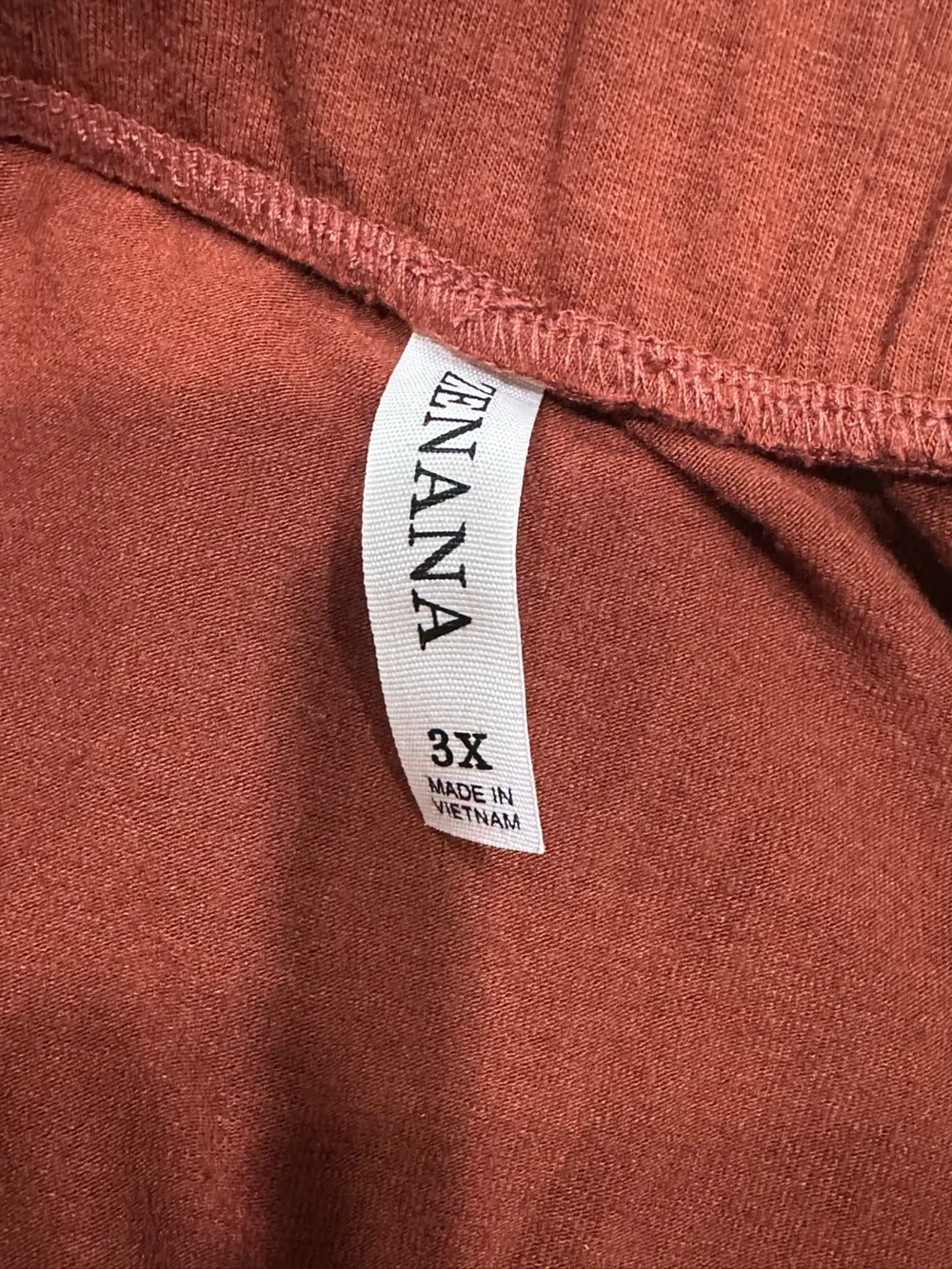 Zenana Outfitters Rust High-Low Drawstring Skirt